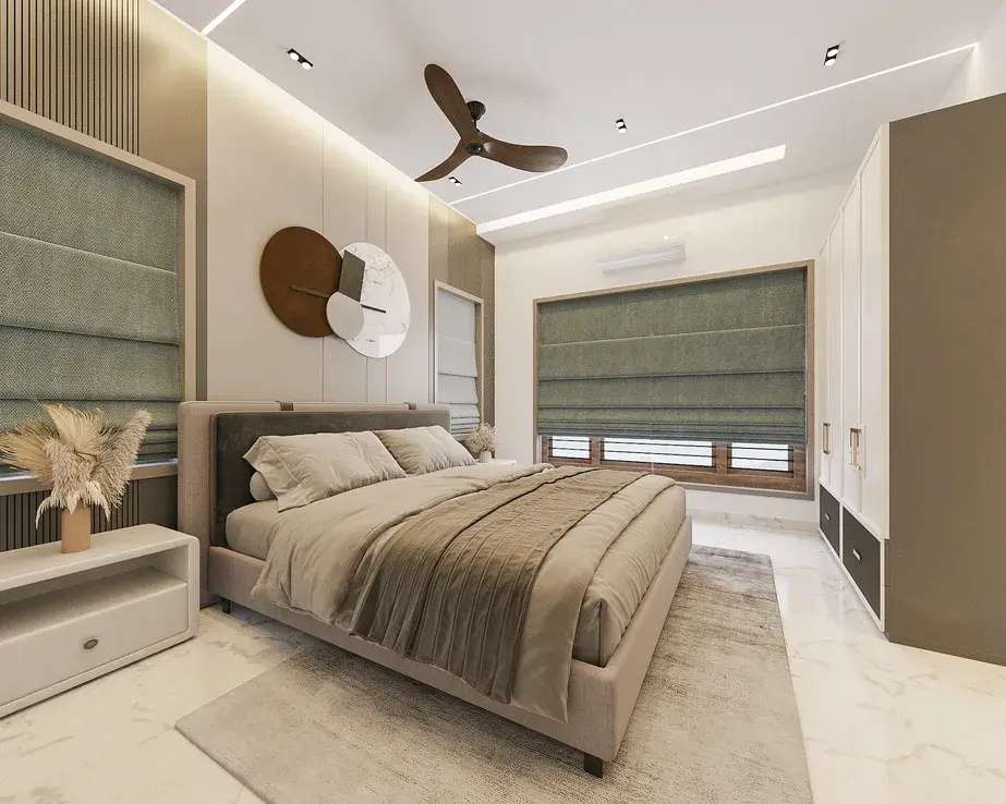 Luxury Master Bedroom with Sage Accents